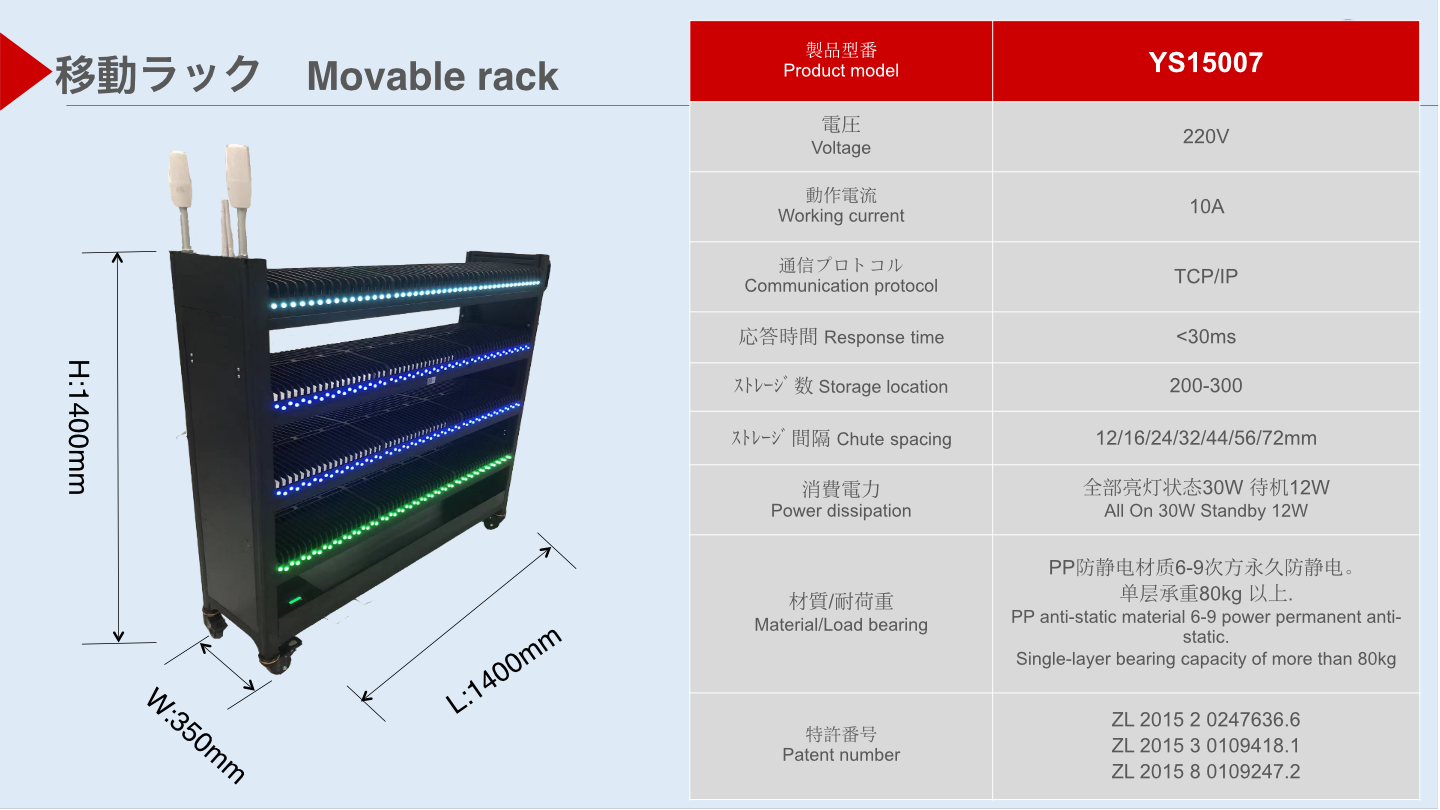 可動ラック画像